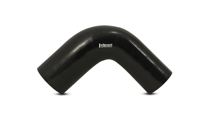 Vibrant Performance 19792 90 Degree Reducer Elbow, 2.25" I.D. x 3.00" I.D. x 4.00" Leg Length - Black