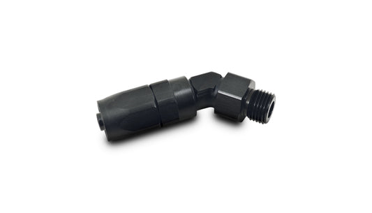 Vibrant Performance 24400 Male Hose End Fitting, 45 Degree; Size: -6AN; Thread: (4) 7/16"-20