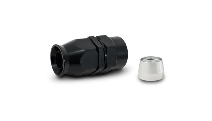 Vibrant Performance 28006 Straight High Flow Hose End Fitting for PTFE Lined Flex Hose, -6AN