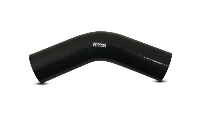 Vibrant Performance 2755 45 Degree Elbow, 3.50" I.D. x 4.00" Leg Length - Black