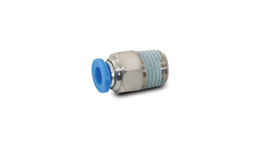 Vibrant Performance 2664 One-Touch Fitting 6mm Male Straight; 1/4 in. NPT Thread