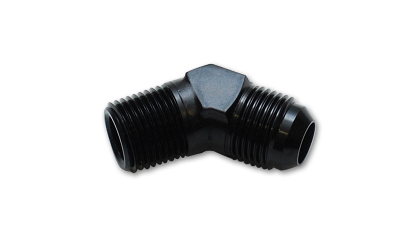 Vibrant Performance 45 Degree Adapter Fitting; Size: -8AN x 3/8" NPT