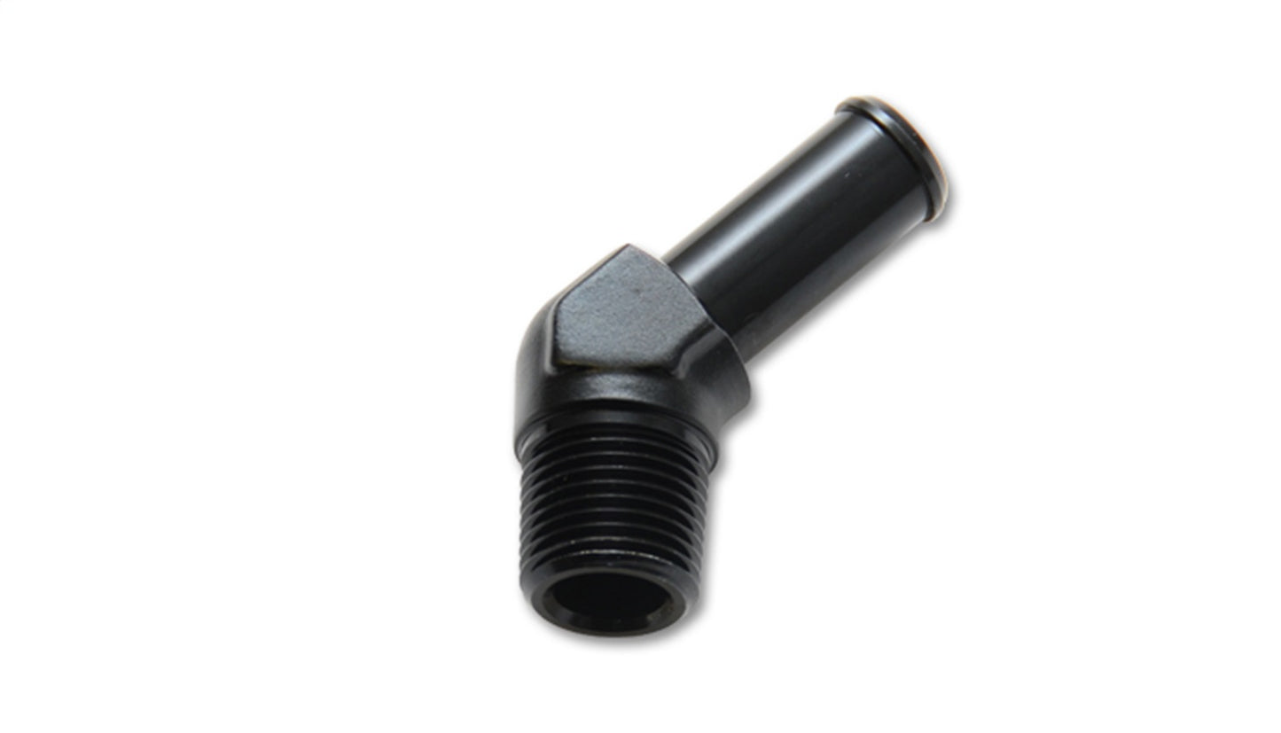 Vibrant Performance 11226 Male NPT to Hose Barb Adapter 45 Degree; NPT Size 1/8 in. Hose Size 5/16 in