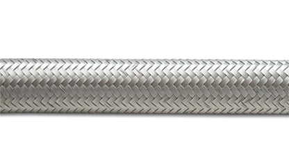 Vibrant Performance 20ft Roll of Stainless Steel Braided Flex Hose; AN Size: -10; Hose ID 0.56"