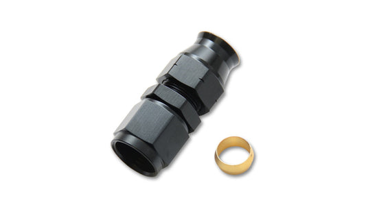 Vibrant Performance Tube to Female AN Adapter with Brass Olive Inserts, -6AN, Tube Size - 0.3125"