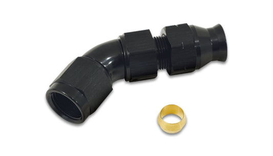 Vibrant Performance 16555 45 Degree Tube to Female AN Adapter  5/16 in.; AN Size: -6