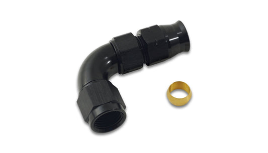 Vibrant Performance 16565 90 Degree Tube to Female AN Adapter  5/16 in.; AN Size: -6 in