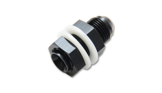 Vibrant Performance Fuel Cell Bulkhead Adapter Fitting; Size: -8AN (With 2 PTFE Crush Washers & Nut)