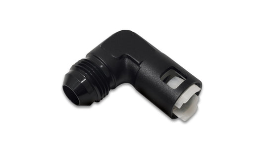 Vibrant Performance 16920 90 Degree Male AN Quick Disconnect EFI Adapter AN Size: -6; EFI Line Size: 5/16 in