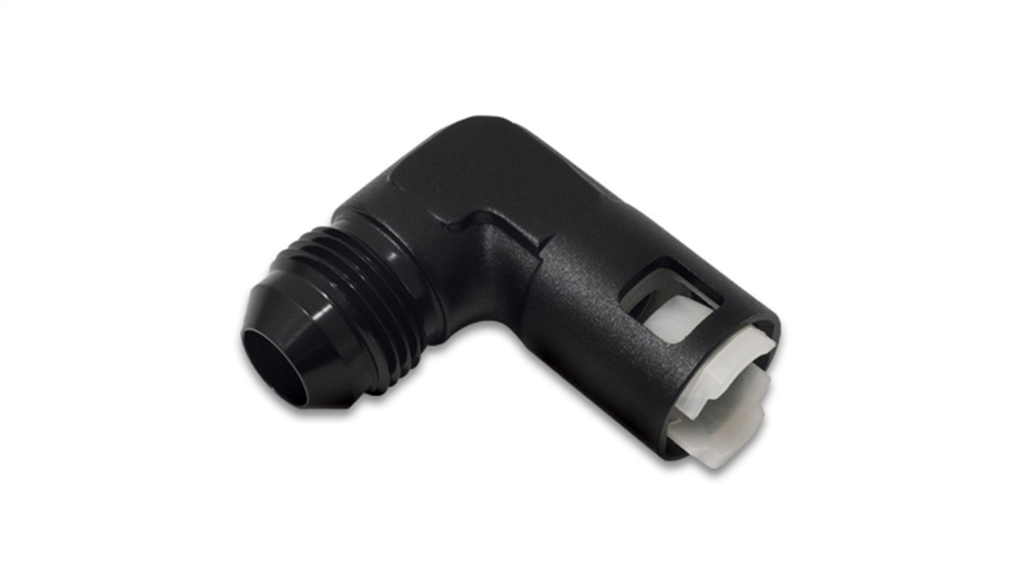 Vibrant Performance 16921 90 Degree Male AN Quick Disconnect EFI Adapter AN Size: -6; EFI Line Size: 3/8 in