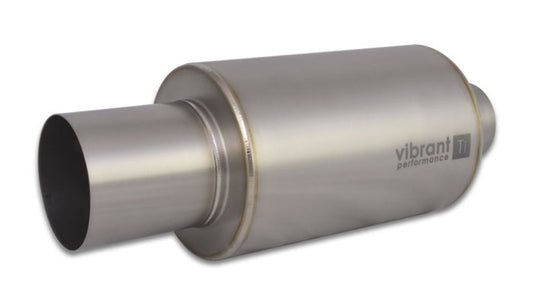 Vibrant Performance Muffler with Straight Cut Natural Tip, 3.50" Inlet