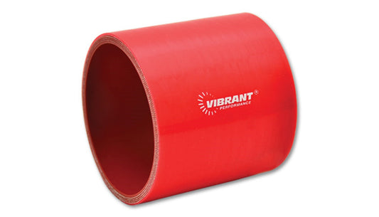 Vibrant Performance Straight Hose Coupler, 1.50" I.D. x 3.00" long - Red